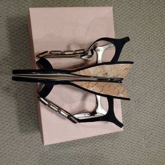 "HOST PICK" - NWOT - Black Jeweled Sandals by Alex Marie Sz 8.5 - Picture 5 of 14